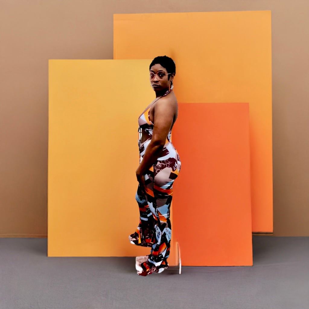 Wide Leg Halter Jumpsuit
