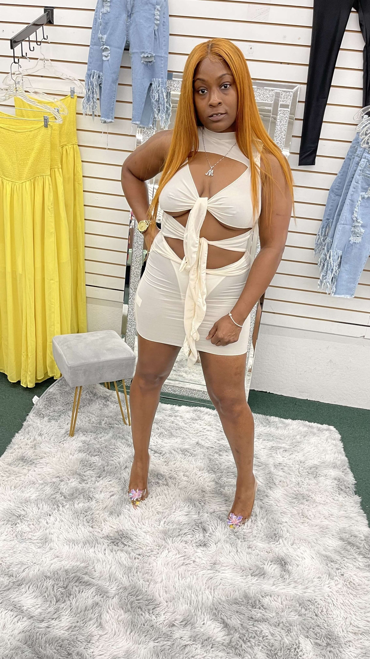 Tied Up Dress - Klusiv LLC