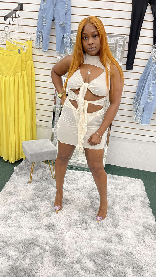 Tied Up Dress - Klusiv LLC