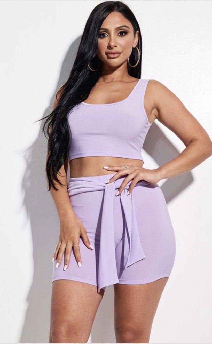 Lilac Short Set - Klusiv LLC