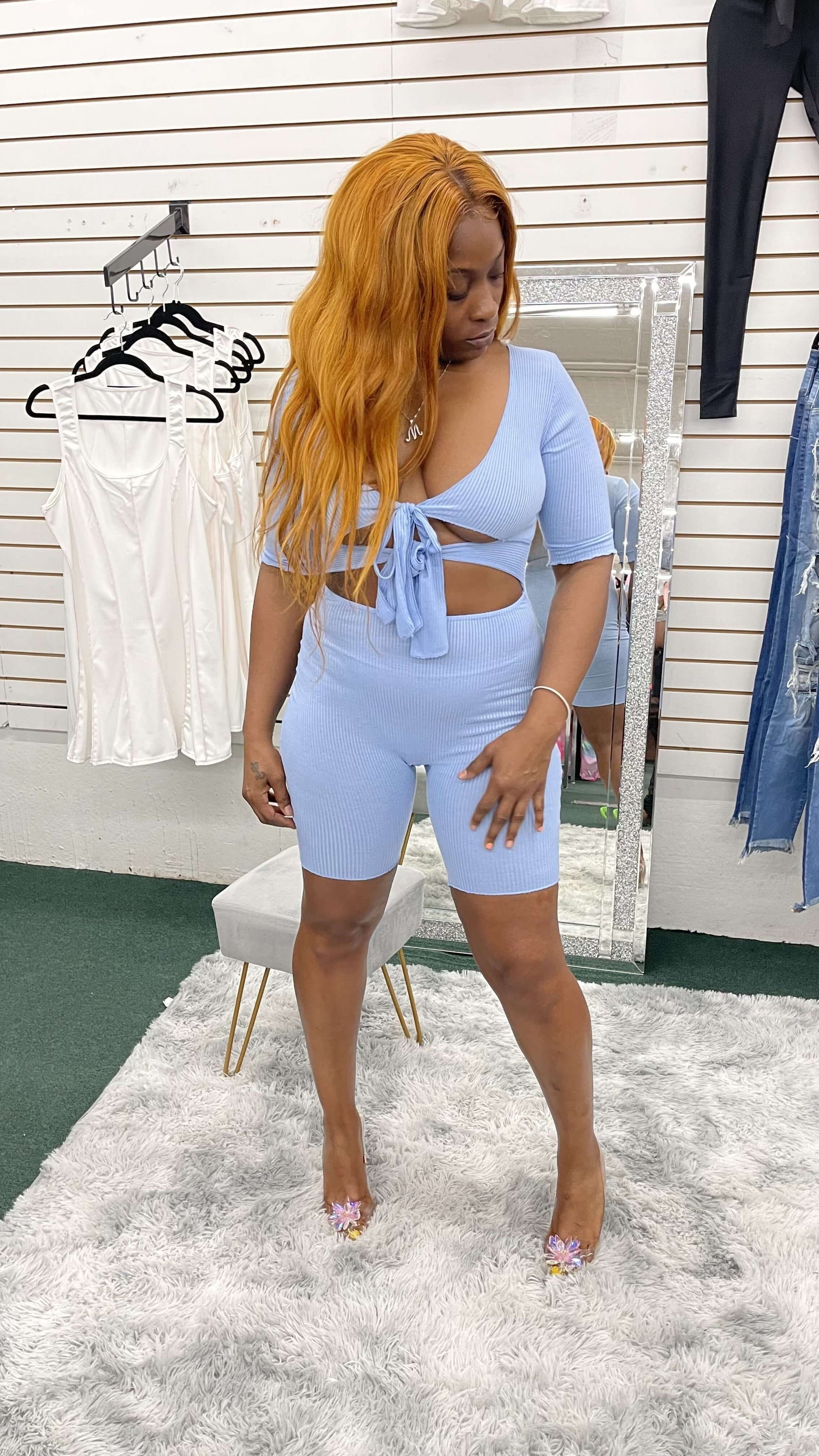 North Carolina Blue Romper - Klusiv LLC