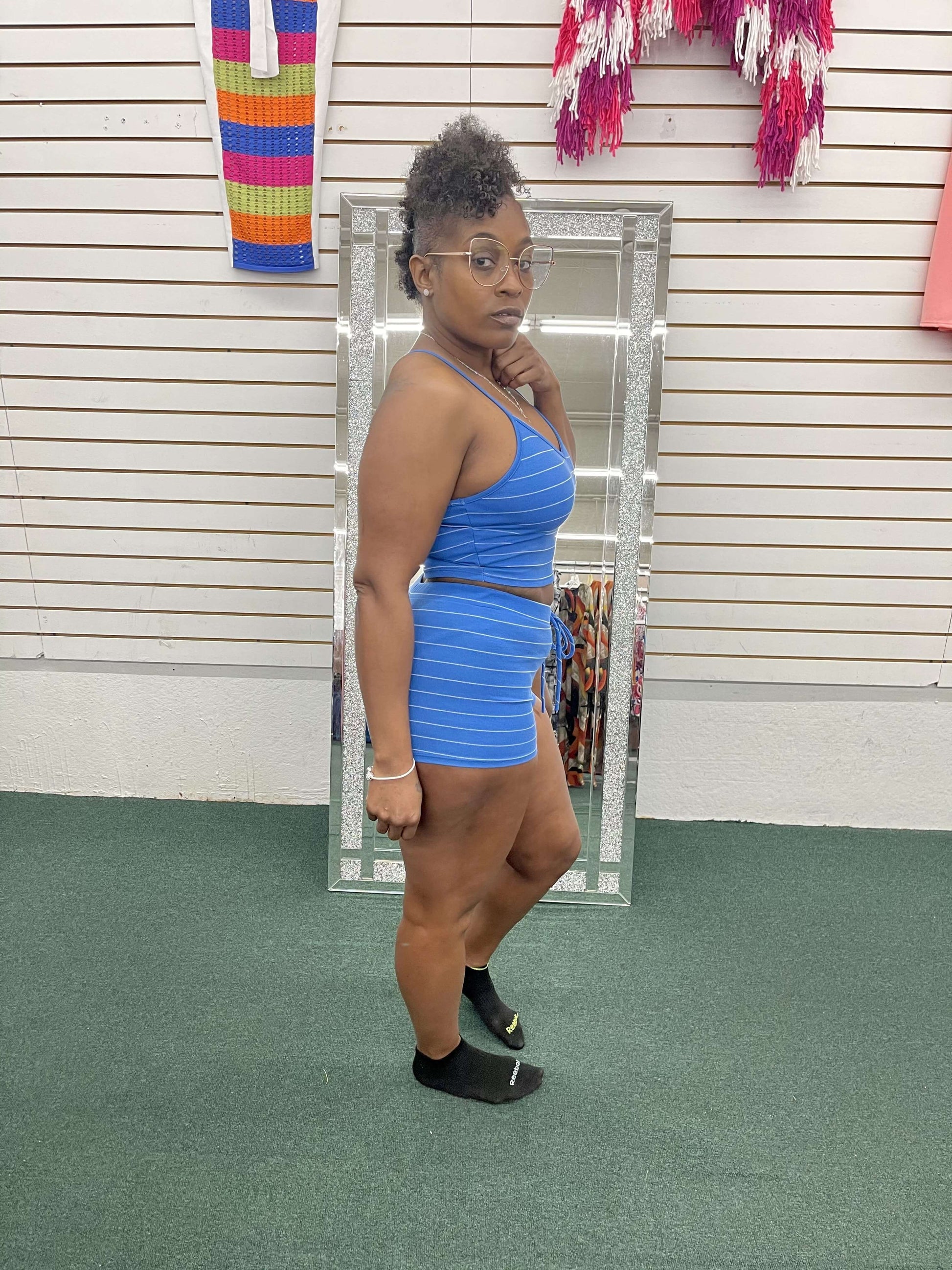 Royalty Blue Short Set - Klusiv LLC
