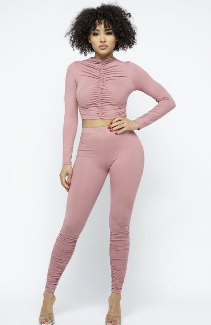 Pink Petals Two Piece Set - Klusiv LLC