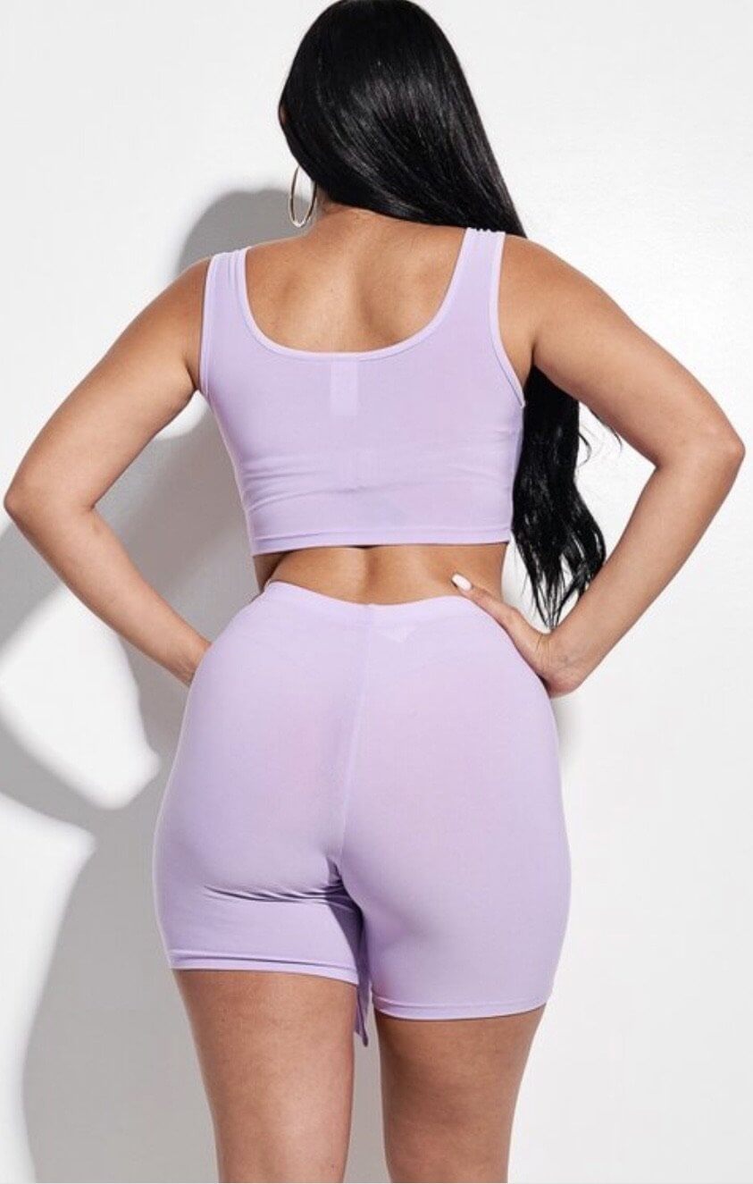 Lilac Short Set - Klusiv LLC