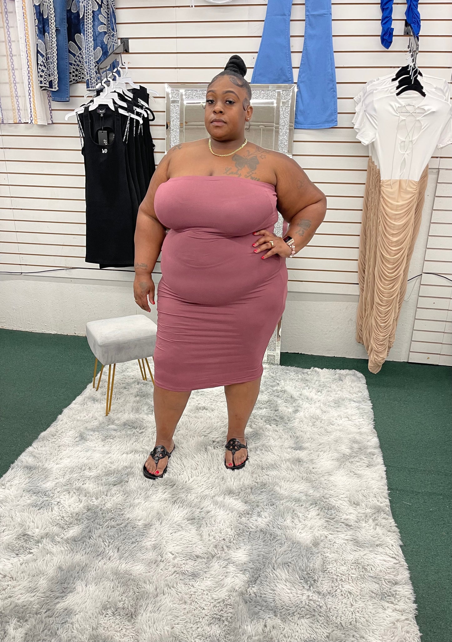 Skin Tight Dress - Klusiv LLC
