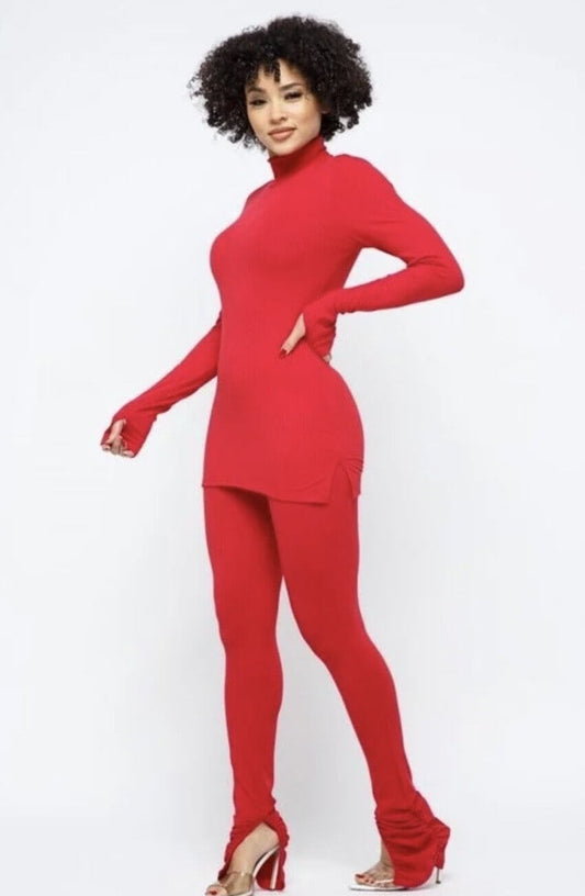 Lover In Me Red Two Piece - Klusiv LLC