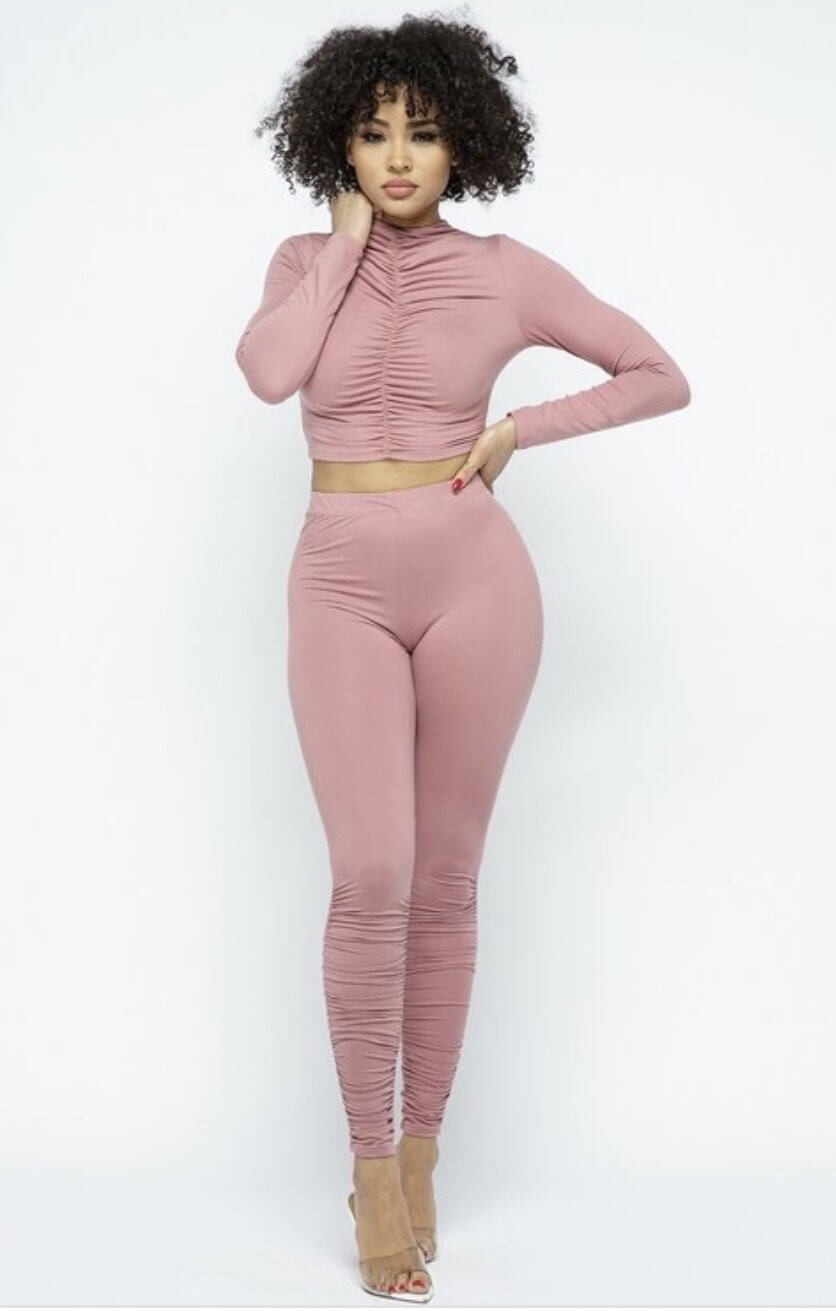 Pink Petals Two Piece Set - Klusiv LLC
