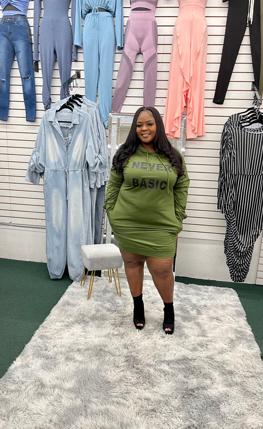 Never Basic Hooded Dress (Copy)