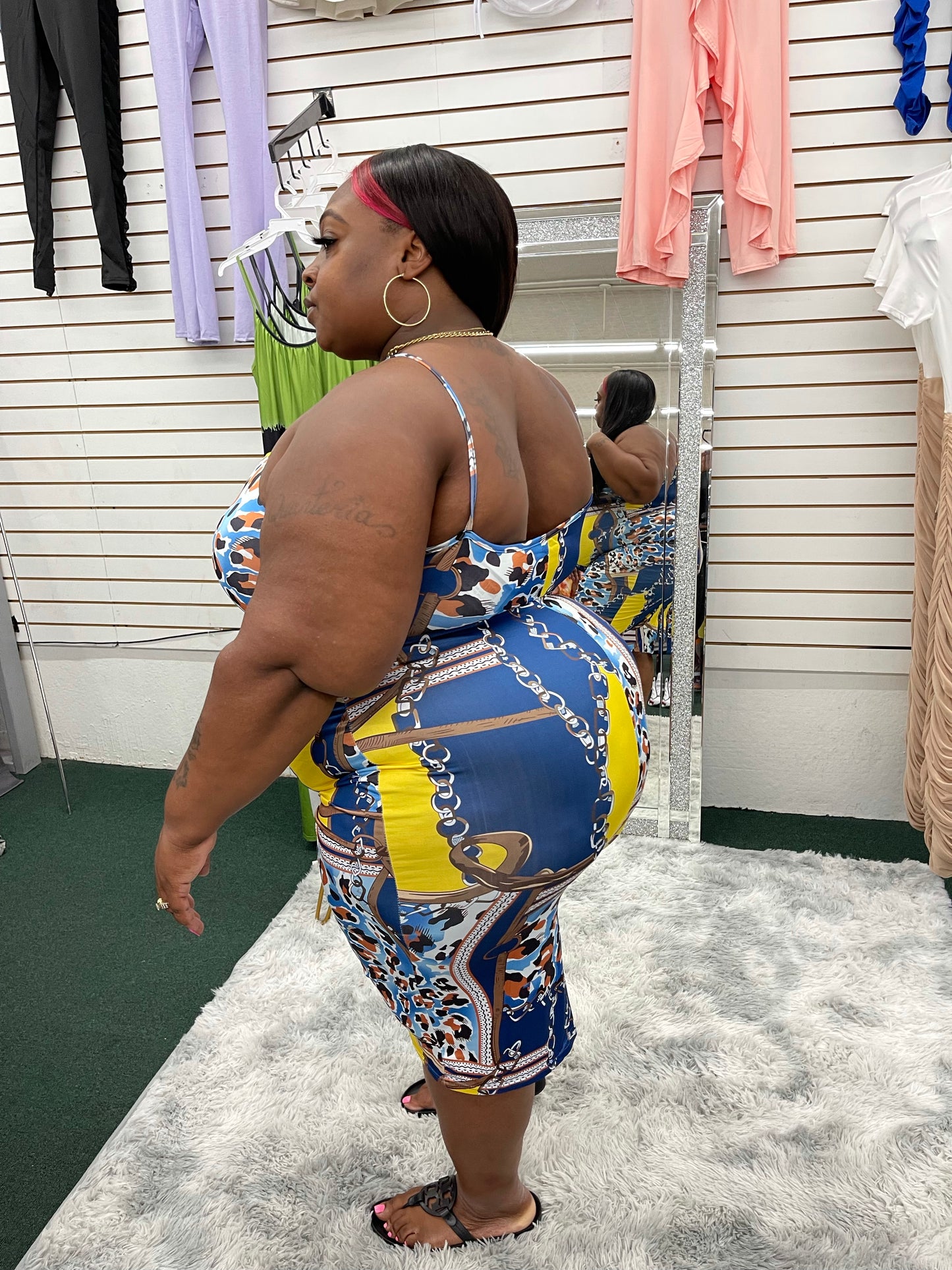 Rare Print Dress - Klusiv LLC